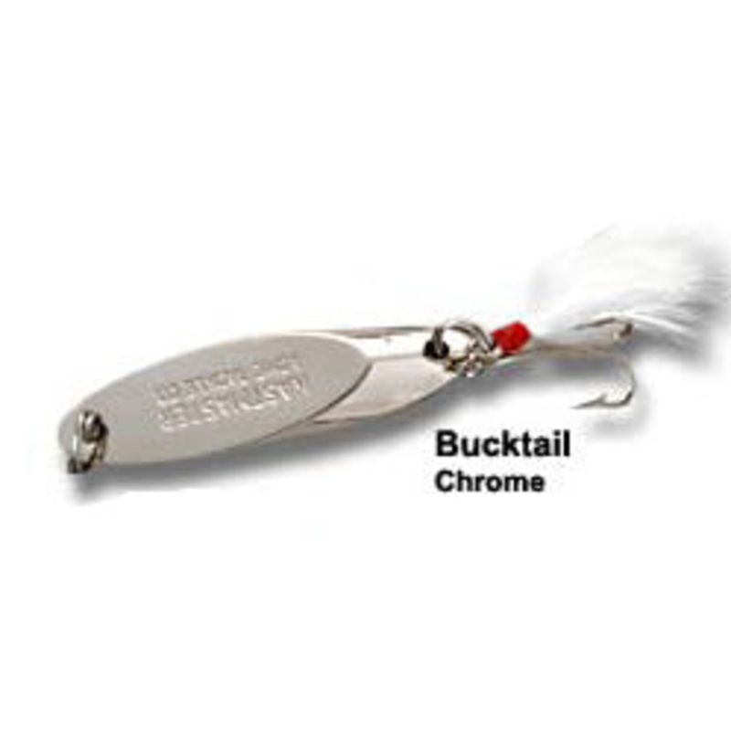 Acme Kastmaster Spoons 1/2oz Chrome White Bucktail