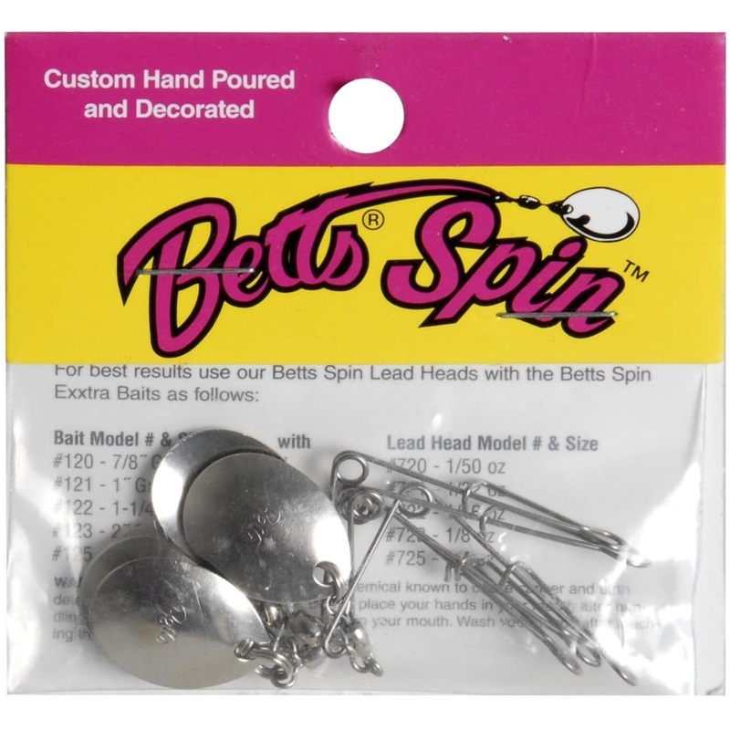 Betts Jig Spinner Blades sz0 Nickel