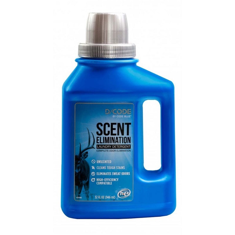 Code Blue D/Code Scent Elimination Laundry Detergent 32 oz