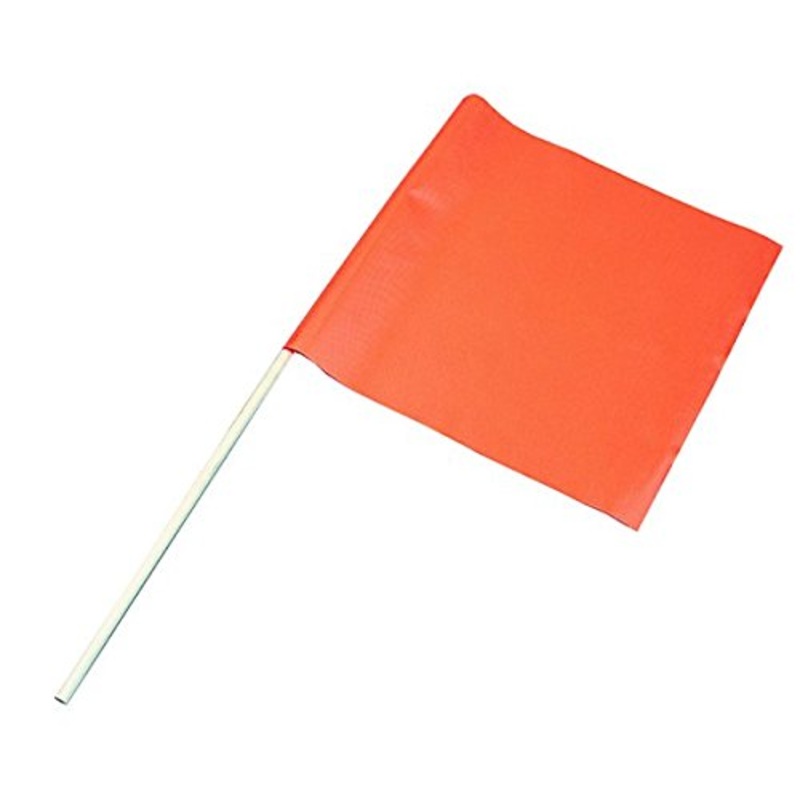 Kwik Tek WaterSki Flag|Neon Orange|24 White Pole