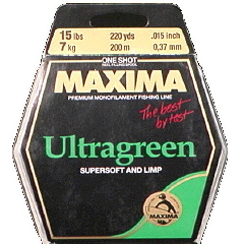Maxima Moss 8 Ultragreen|Green Monofilament|220yds