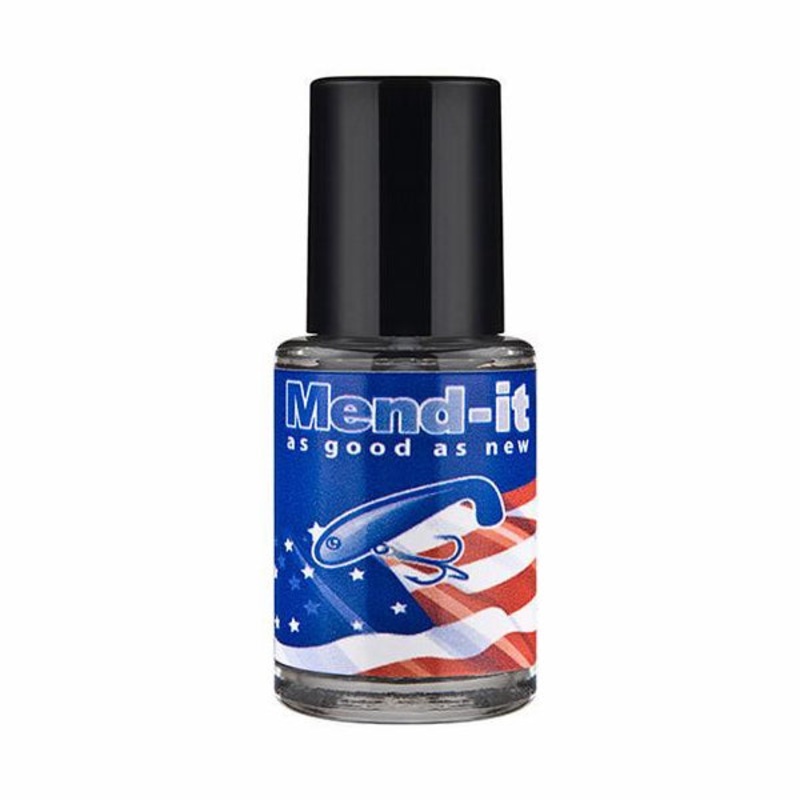 Mend-it Soft Bait Glue|Glass Bottle|1/2 oz|1 oz
