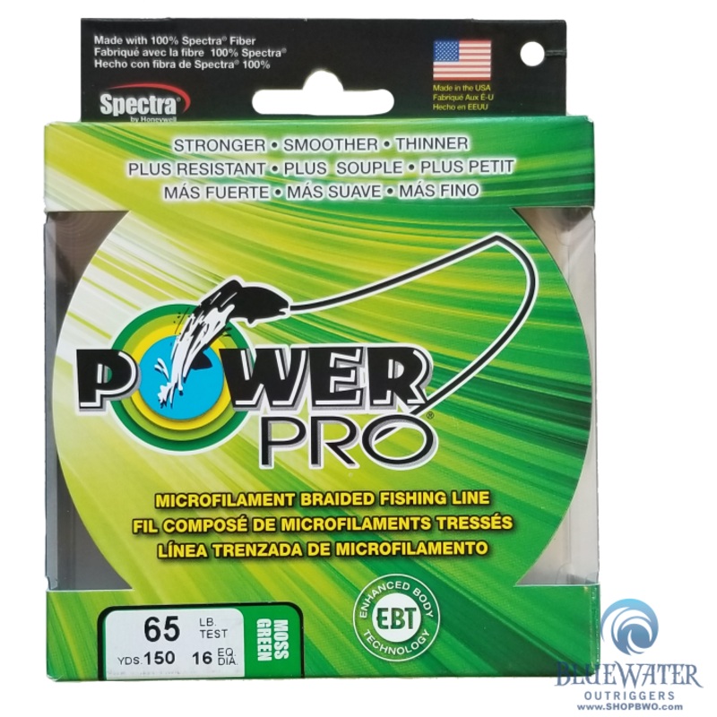 Power Pro Moss Green 65 lb 150 yds Braided Fishing Line
