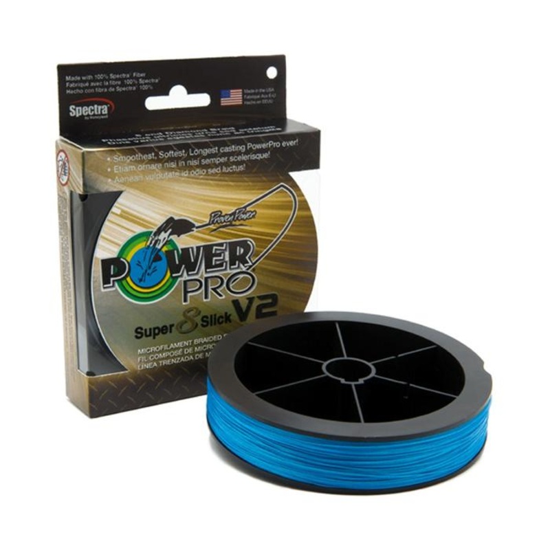 Power Pro Super 8 Slick V2 Blue 10 lb 150 yds Braided Fishing Line