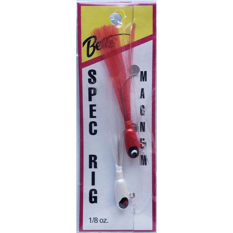 Betts Spec Rig Magnum 1/8 oz White/Red
