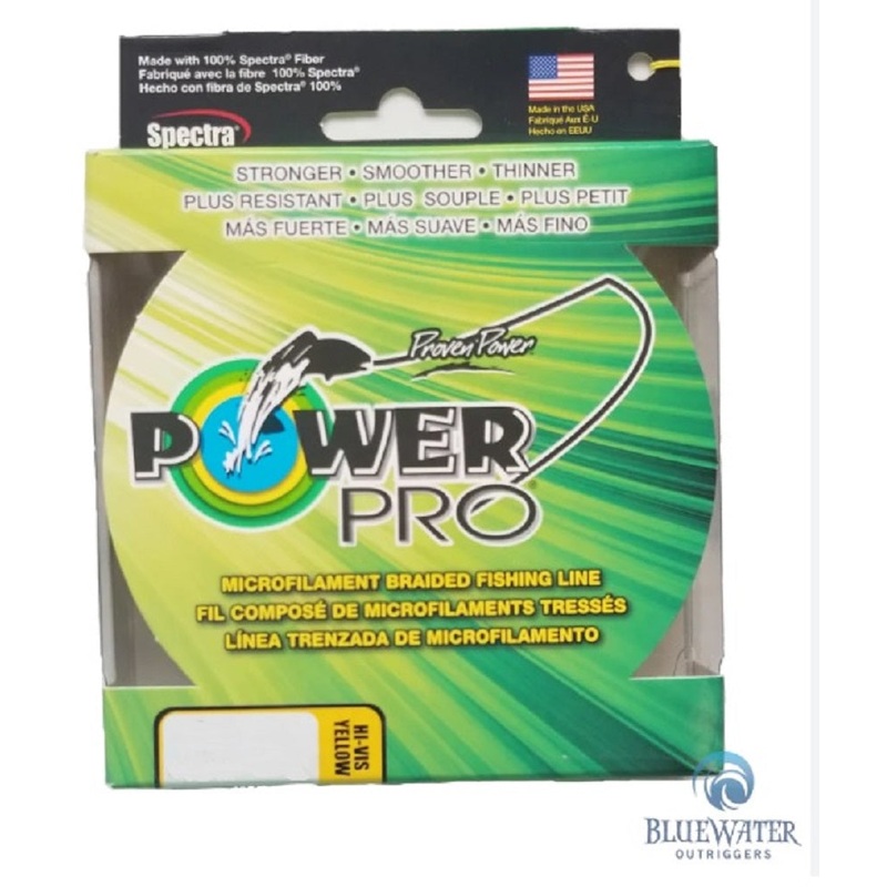 Power Pro Braided Fishing Line Hi-Vis Yellow 65 lb 300 yds