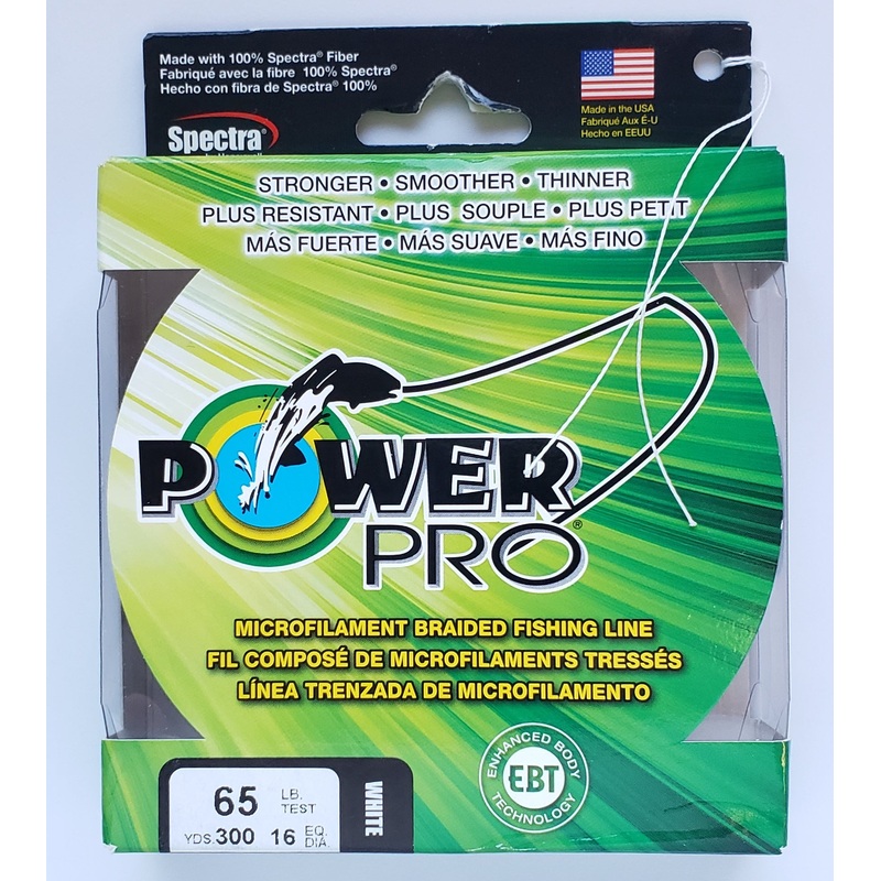 Power Pro White 65 lb 300 yds Braided Fishing Line