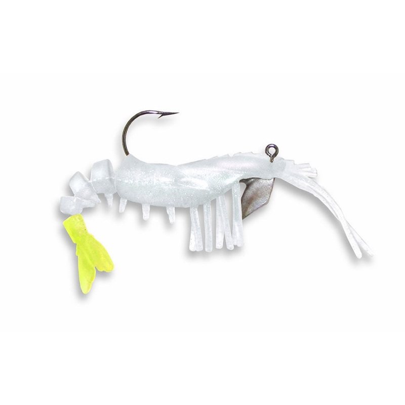 Vudu Shrimp Pearl/Chartreuse 3-1/4 2pk