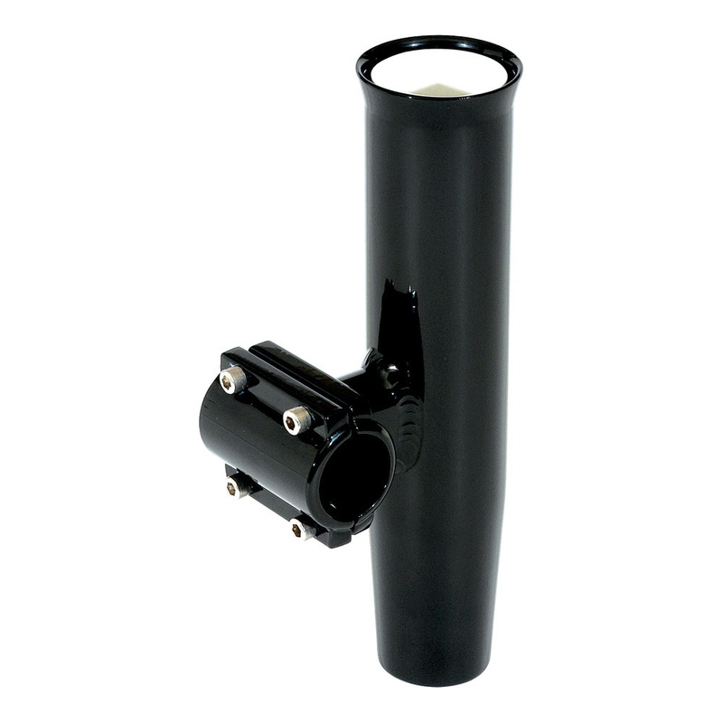 Lee’s Clamp-On Rod Holder – Black Aluminum – Horizontal Mount – Fits 1.660 O.D. Pipe [RA5203BK]