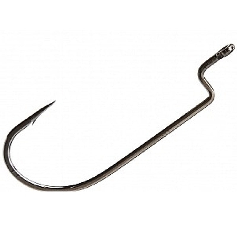 Owner Worm Hook-Black Chrome|Black Chrome|1/0|2/0|3/0|4/0|5/0