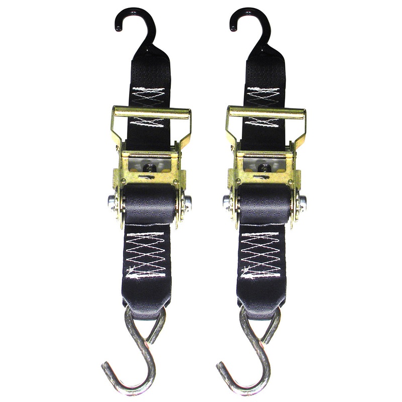 Rod Saver Heavy-Duty Ratchet Trailer Tie-Down – 2 x 5 – Pair [R2TTD5]