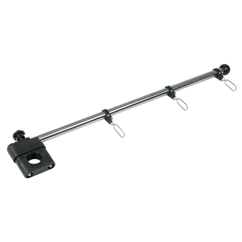 Whitecap 17 Rail Mount Flag Pole – 1/2 Diameter, Stainless Steel Staff Nylon Mount [S-5010]