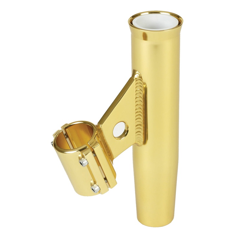 Lee’s Clamp-On Rod Holder – Gold Aluminum – Vertical Mount – Fits 1.900 O.D. Pipe [RA5004GL]