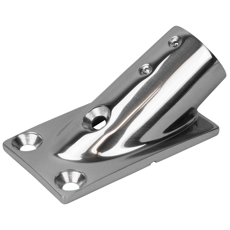 Sea-Dog Rail Base Fitting Rectangular Base 30 316 Stainless Steel – 1-7/8 x 3-3/16 – 1 OD [281301-1]