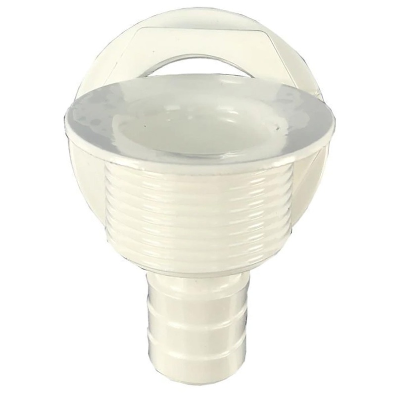T-H Marine Straight Barbed All-Purpose Drain – White [APD-2-DP]