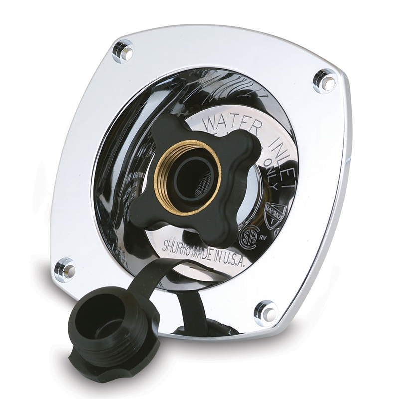 Shurflo by Pentair Pressure Reducing City Water Entry – Wall Mount – Chrome [183-029-14]