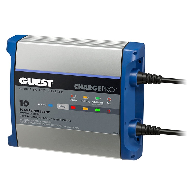 Guest On-Board Battery Charger 10A / 12V – 1 Bank – 120V Input [2710A]