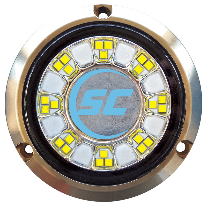Shadow-Caster SCR-24 Bronze Underwater Light – 24 LEDs – Bimini Blue [SCR-24-BB-BZ-10]