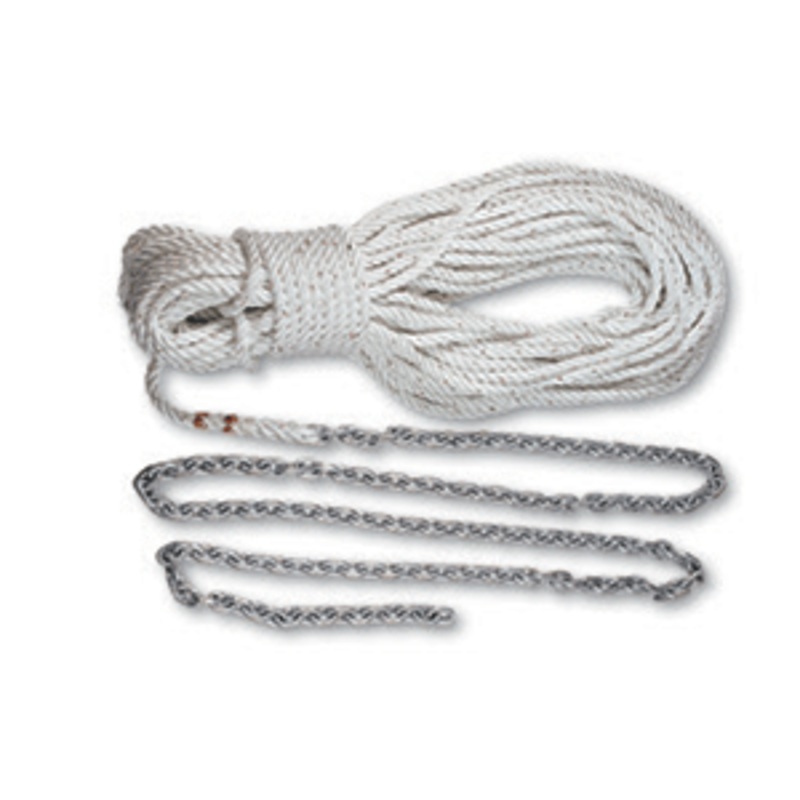 Lewmar Anchor Rode 5′ of 1/4 G4 Chain  100′ of 1/2 Rope w/Shackle [69000331]