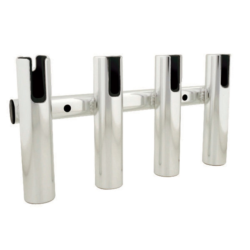 TACO 4-Rod Holder Rack – Brushed Aluminum [F31-3004BSA-1]