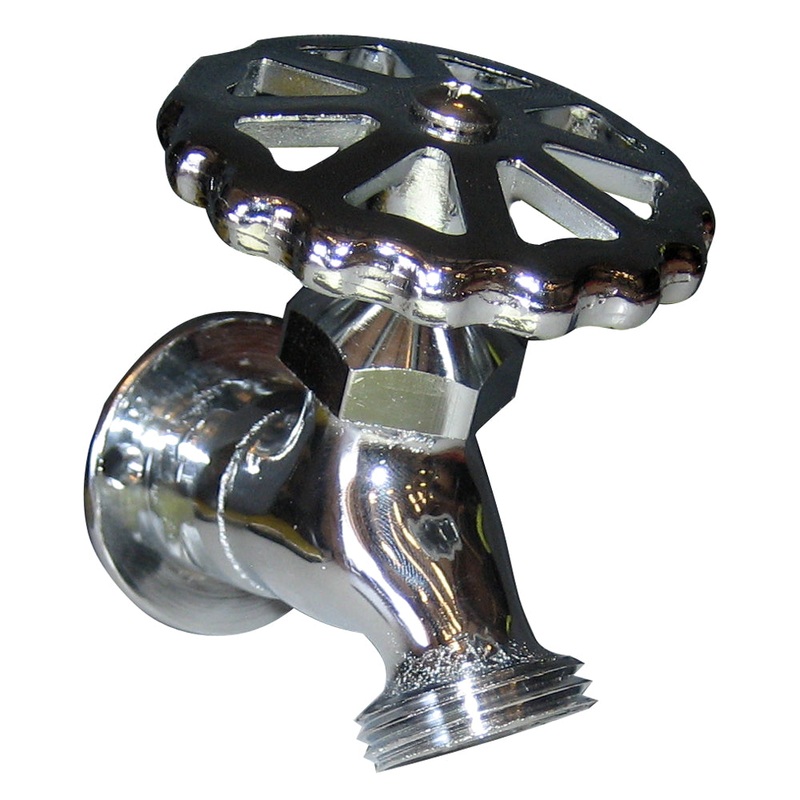 Whitecap C.P. Brass Sillcock 1-5/8 Base 3-3/16 Depth [P-2452C]