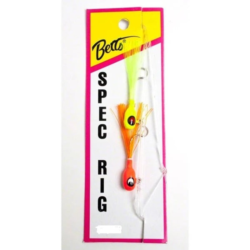 Betts Spec Rig Magnum 1/4 oz.  Chartreuse/Orange