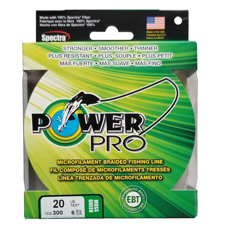 Power Pro Moss Green 20 lb 300 yds Braided Fishing Line