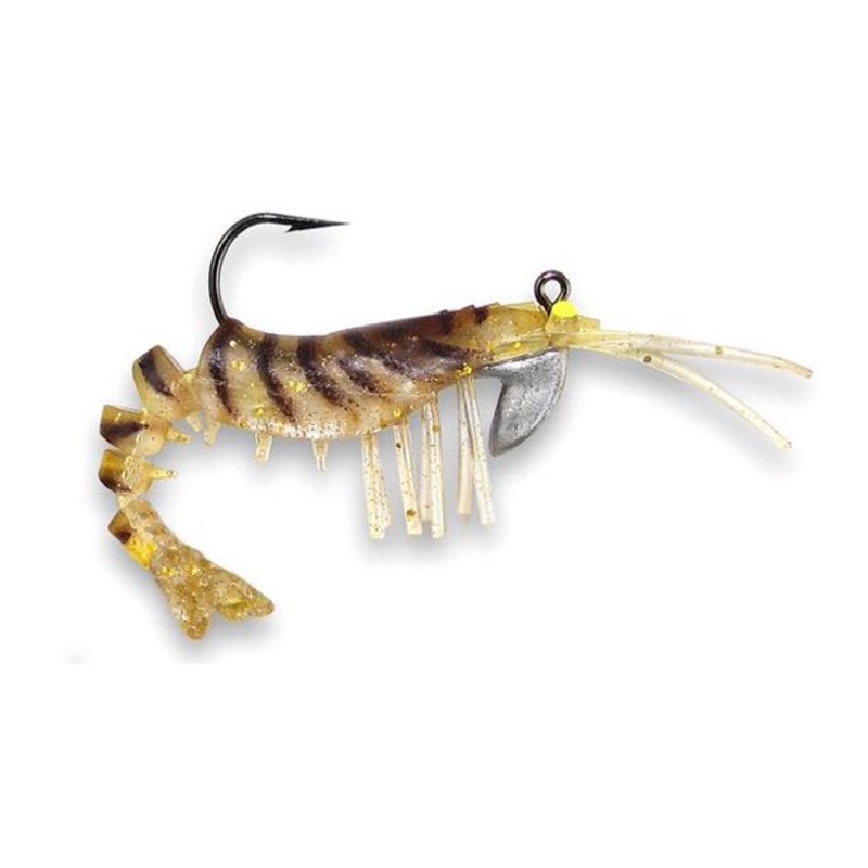 Vudu Shrimp Gold Flake/Black Stripe 3-1/4 2pk