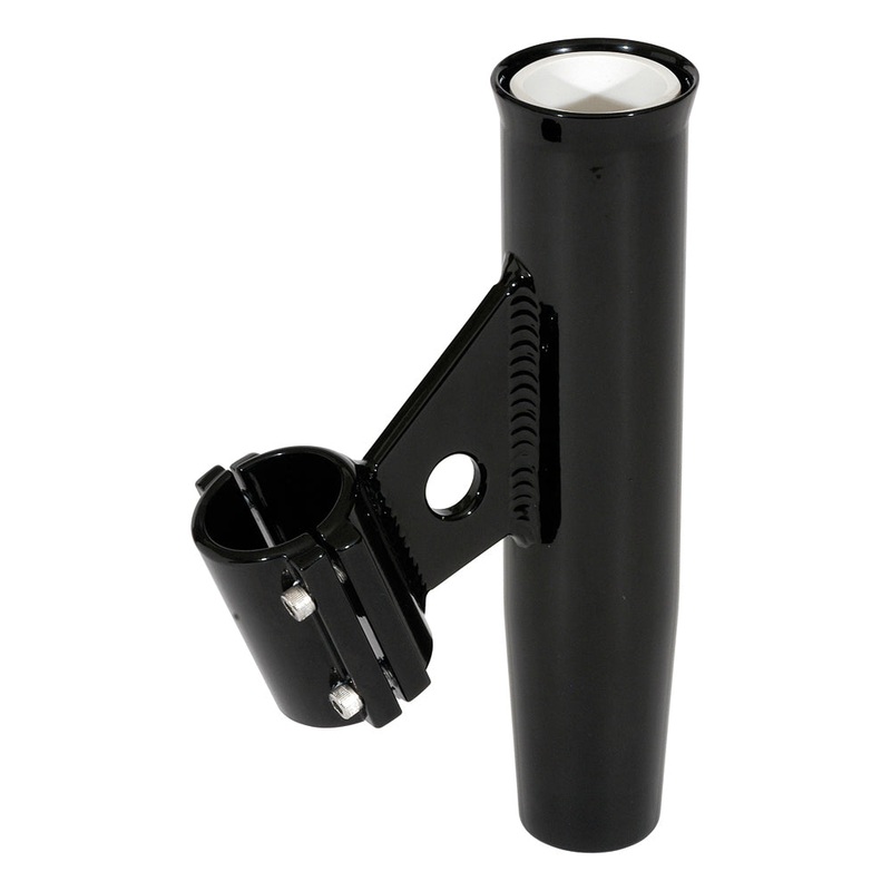 Lee’s Clamp-On Rod Holder – Black Aluminum – Vertical Mount – Fits 2.375 O.D. Pipe [RA5005BK]