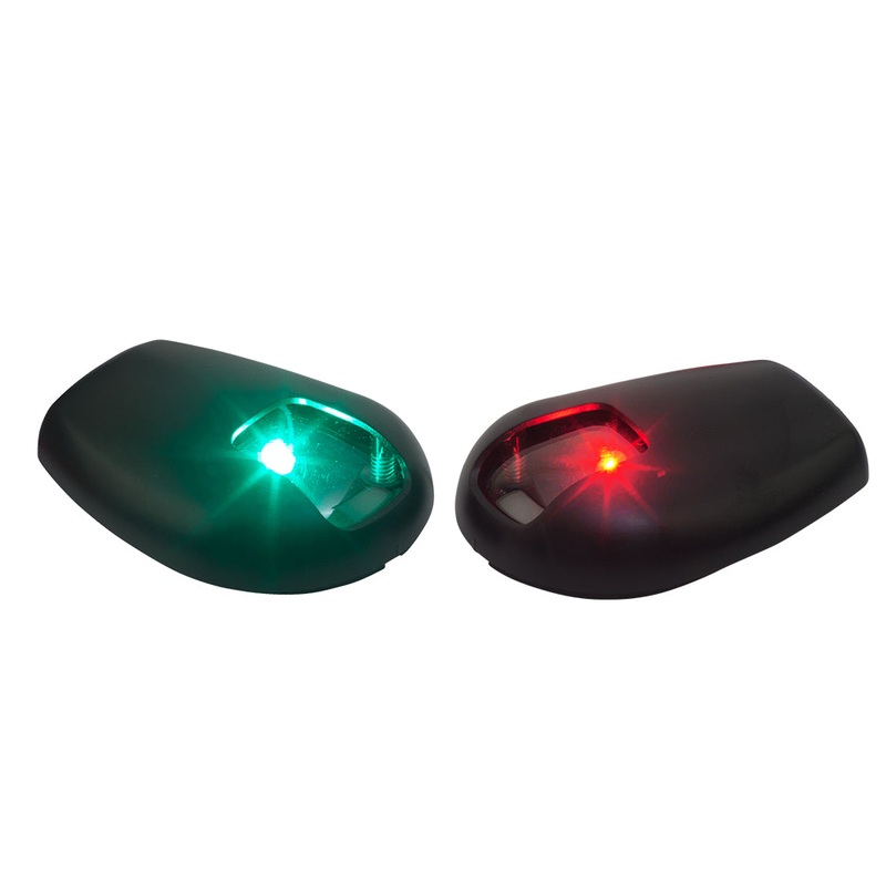 Sea-Dog Black Side Mount LED Navigation Lights – 1 NM – Port  Starboard [400078-1]