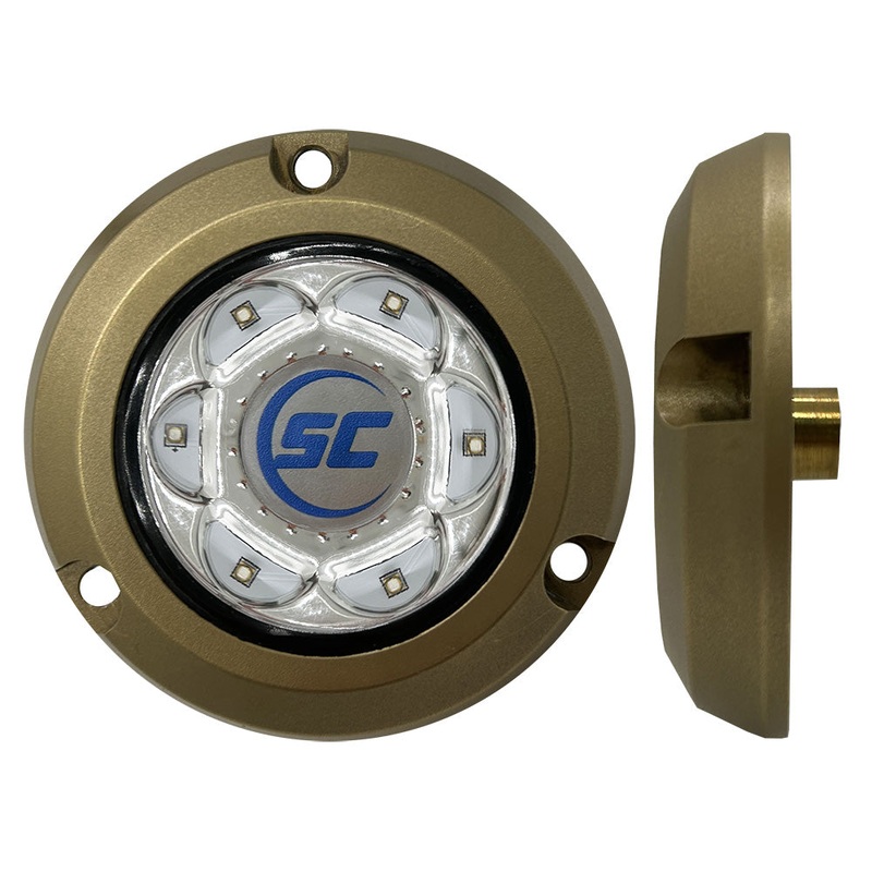 Shadow-Caster SC2 Series Bronze Surface Mount Underwater Light – Bimini Blue [SC2-BB-BZSM]