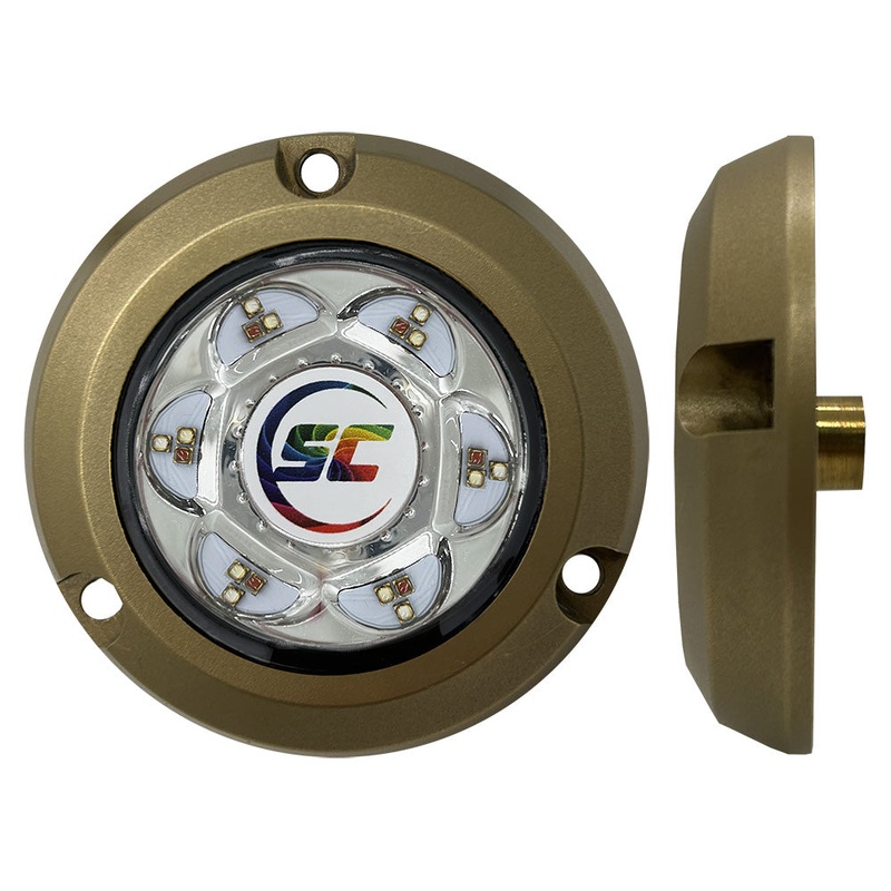 Shadow-Caster SC2 Series Bronze Surface Mount Underwater Light – Full-Color [SC2-CC-BZSM]