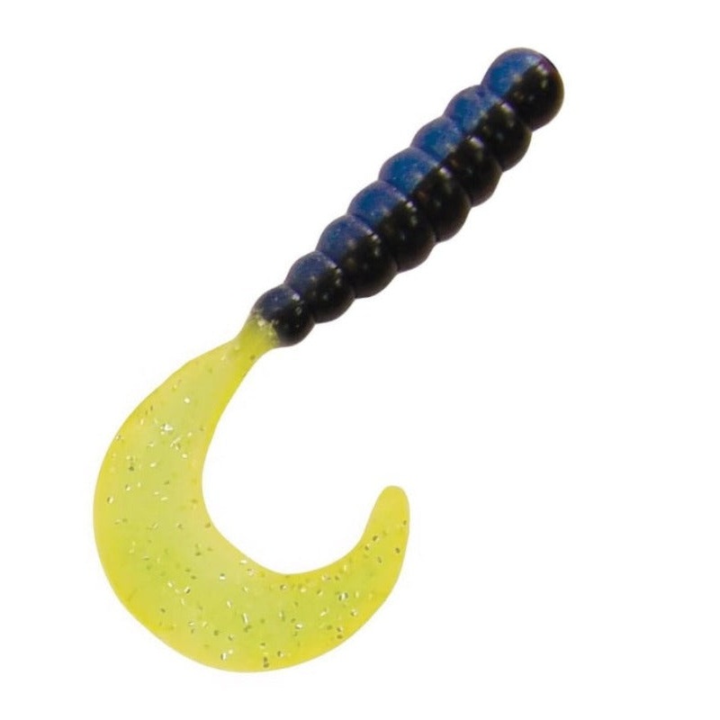 Kalins Triple Threat Grub Black/Blue/Chartreuse 2 10pk
