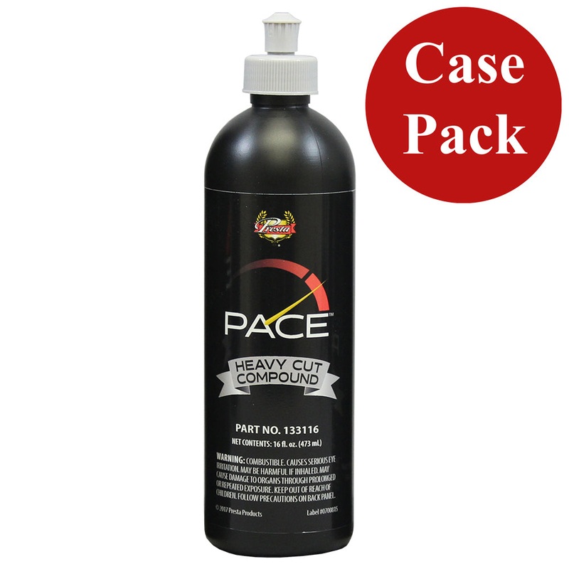 Presta PACE Heavy Cut Compound – 16oz – *Case of 6* [133116CASE]