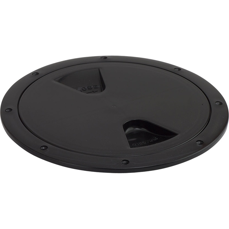 Sea-Dog Screw-Out Deck Plate – Black – 4 [335745-1]