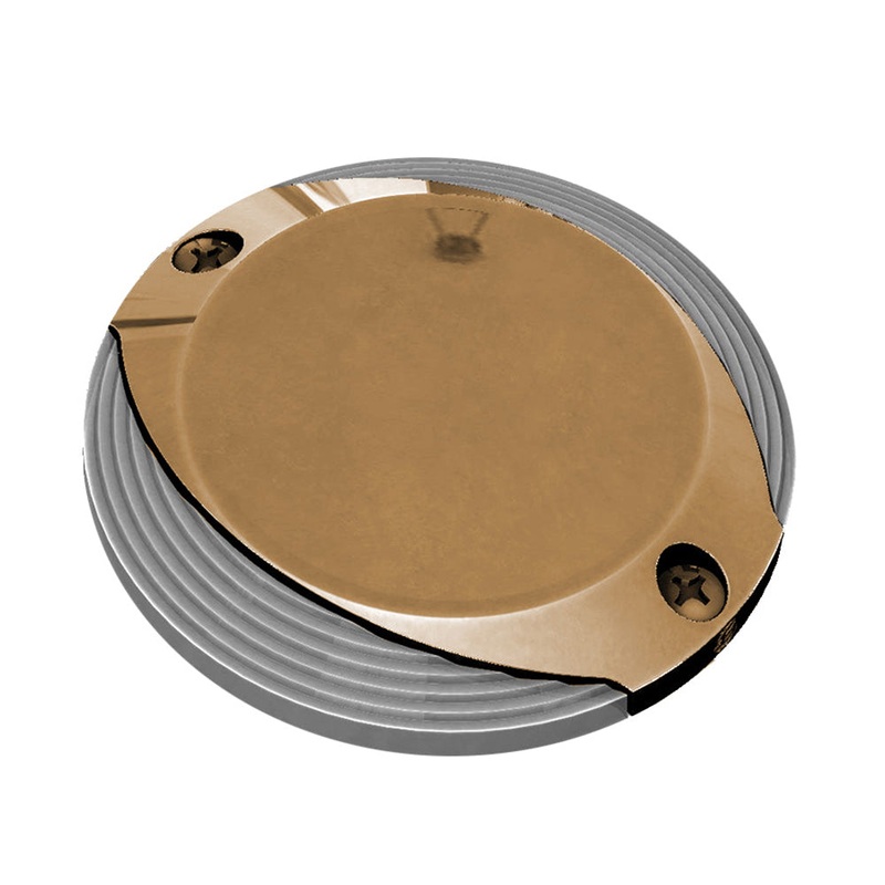 Lumitec Scallop Surface Mount Pathway Light – Spectrum RGBW/Warm White – Bronze Finish [101673]