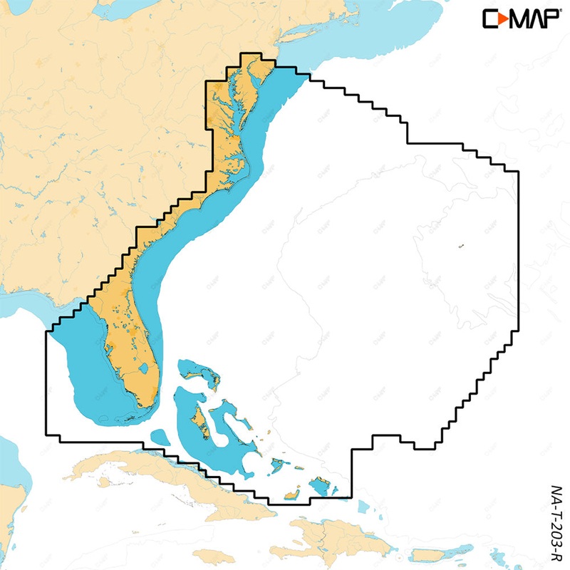 C-MAP REVEAL X – Chesapeake Bay to the Bahamas [M-NA-T-203-R-MS]