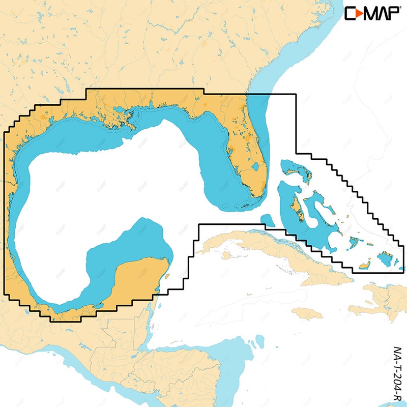 C-MAP REVEAL X – Gulf of Mexico  Bahamas [M-NA-T-204-R-MS]