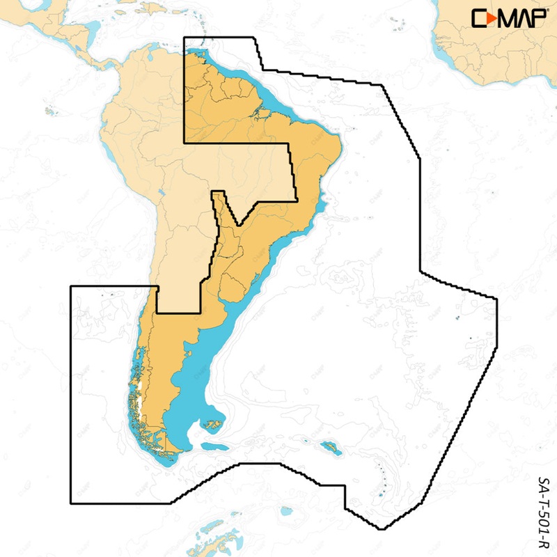 C-MAP REVEAL X – Gulf of Paria to Cape Horn [M-SA-T-501-R-MS]