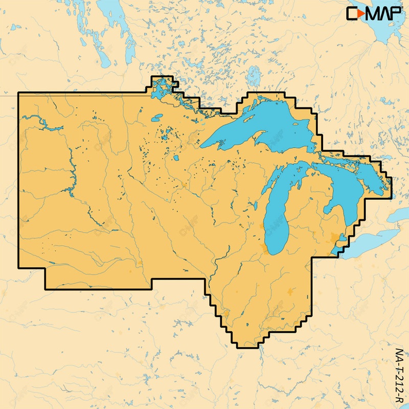 C-MAP REVEAL X – U.S. Lakes North Central [M-NA-T-212-R-MS]