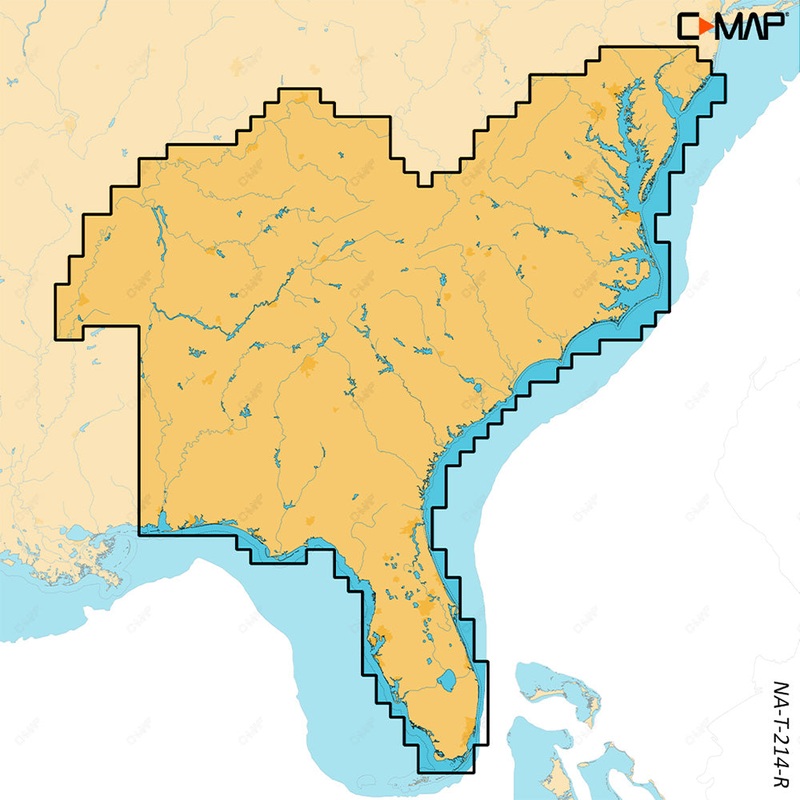 C-MAP REVEAL X – U.S. Lakes South East [M-NA-T-214-R-MS]