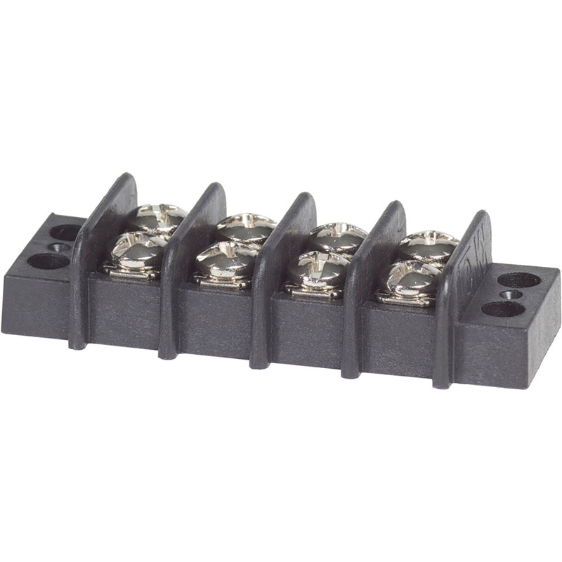 Blue Sea 2404 Terminal Black 20AMP – 4 Circuit [2404]