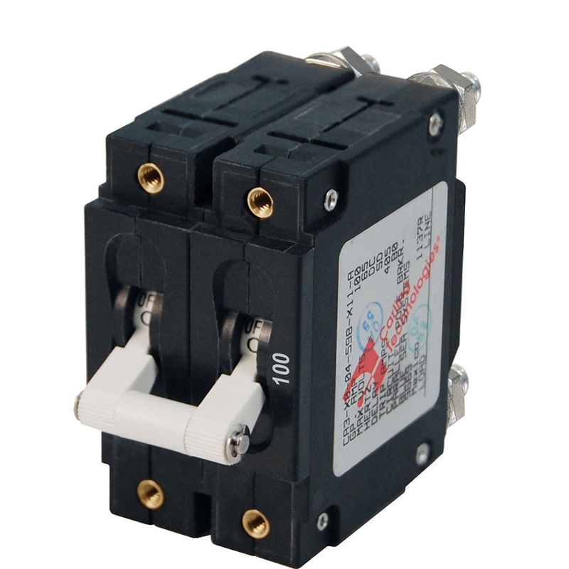 Blue Sea 7258 C-Series Double Pole Circuit Breaker – 100A [7258]