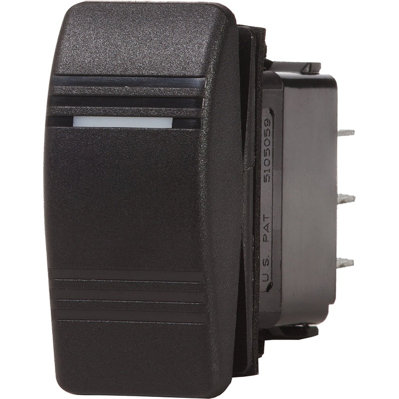 Blue Sea 8284 Water Resistant Contura III Switch – (ON)-OFF-ON – Black [8284]