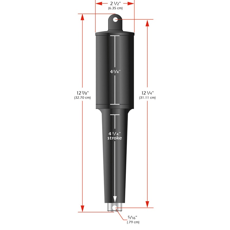 Lenco 102XD Extreme Duty Actuator – 24V – 4-1/4 Stroke – 5/16 Hardware [15067-001]