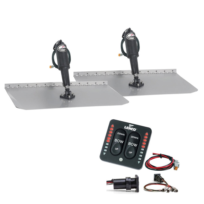 Lenco 12 x 18 Standard Trim Tab Kit w/LED Indicator Switch Kit 12V [TT12X18I]