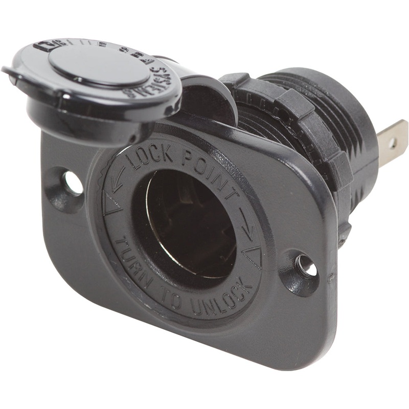 Blue Sea 12 Volt Dash Socket – Black [1011]