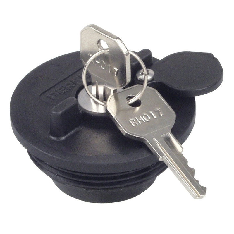 Perko Fuel System Locking Cap f/ 1-1/2 Non-Vented Fills [1324DP0BLK]