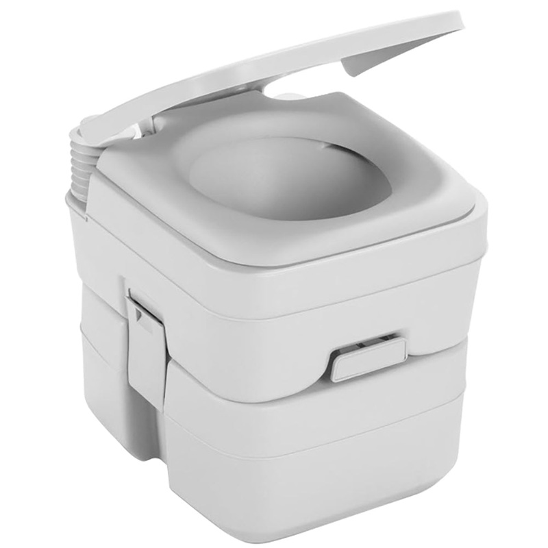 Dometic 965 MSD Portable Toilet w/Mounting Brackets – 5 Gallon – Platinum [311196506]
