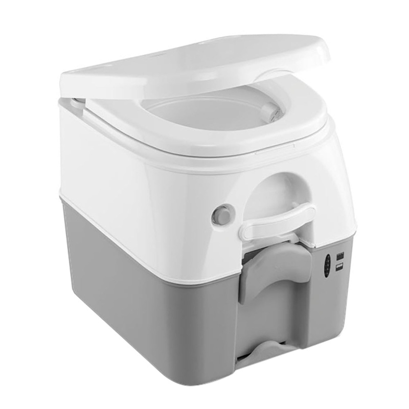 Dometic 975 MSD Portable Toilet w/Mounting Brackets – 5 Gallon – Grey [301197506]